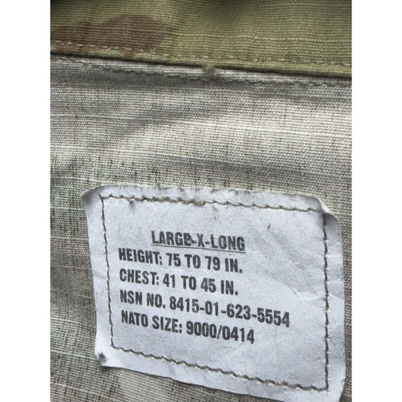 Army Combat Military BDU Mens Large-XL Camouflage Button Down - Picture 8 of 11
